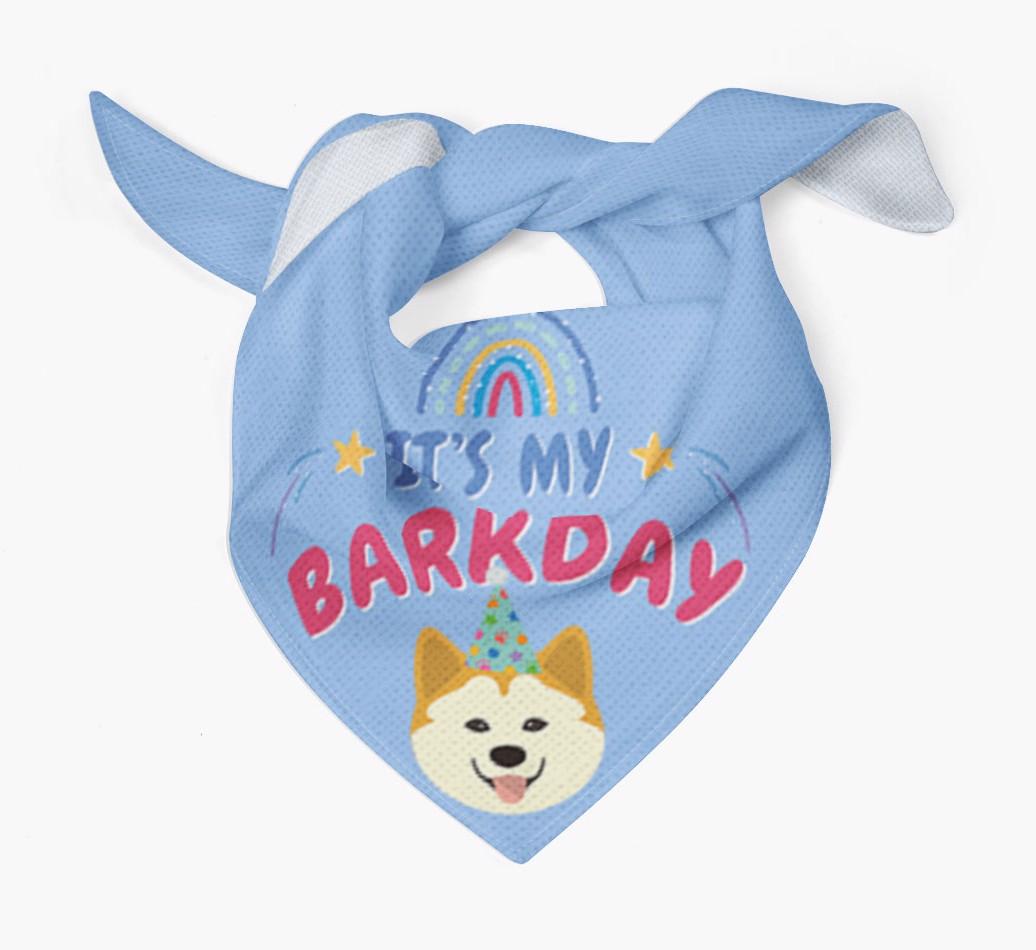 It's My Barkday: Personalized {breedFullName} Bandana