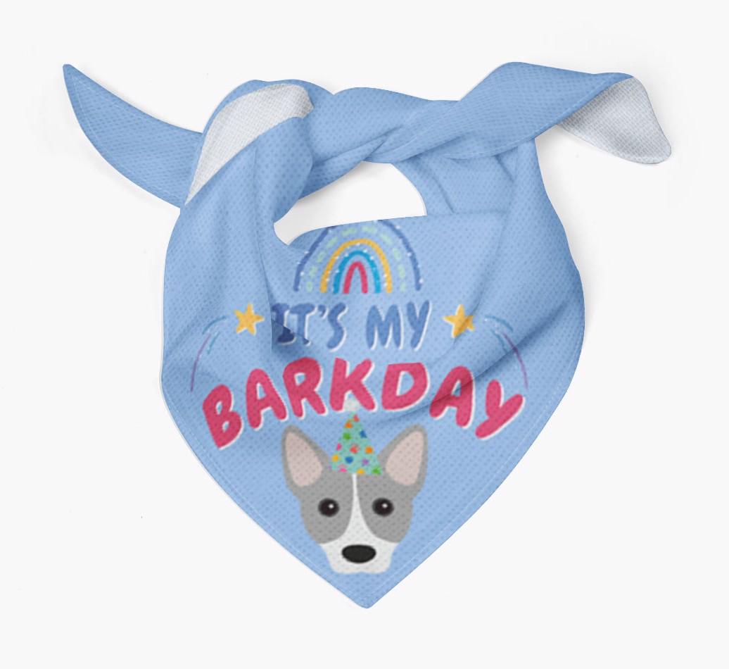 It's My Barkday: Personalized {breedFullName} Bandana