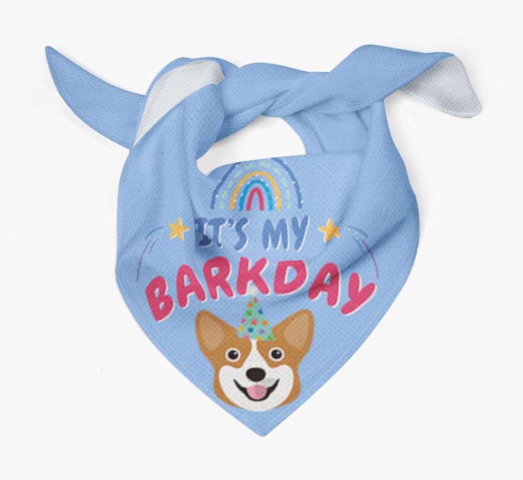 It's My Barkday: Personalized {breedFullName} Bandana
