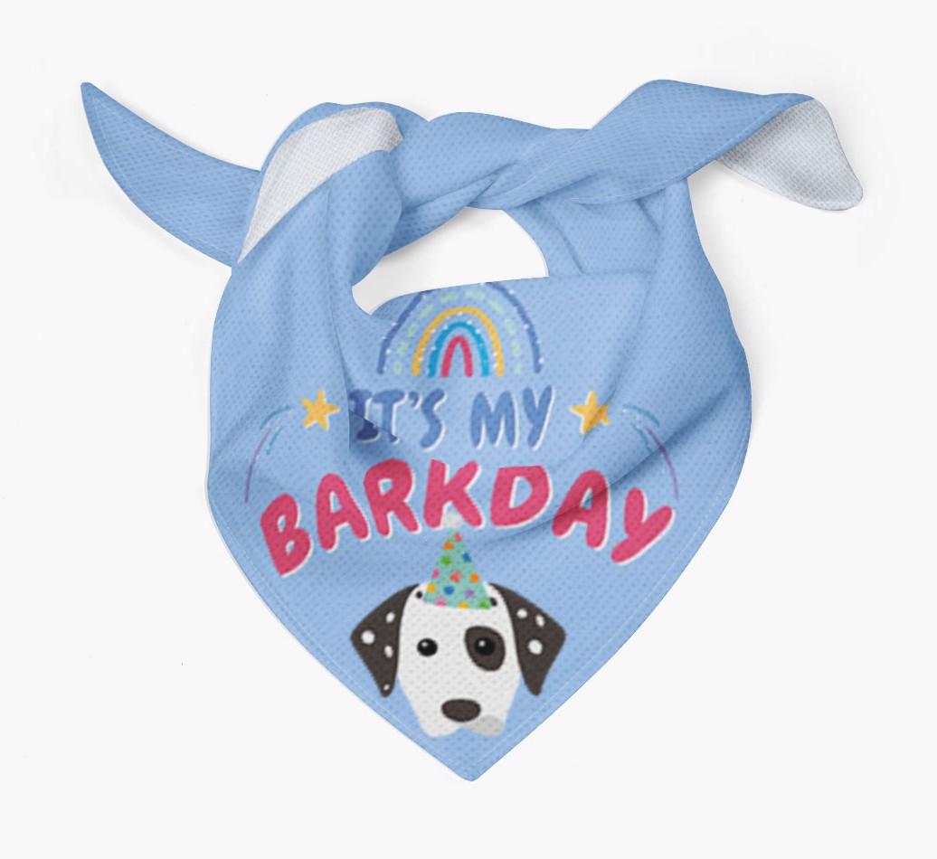 It's My Barkday: Personalized {breedFullName} Bandana