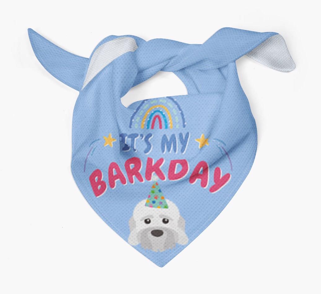 It's My Barkday: Personalized {breedFullName} Bandana