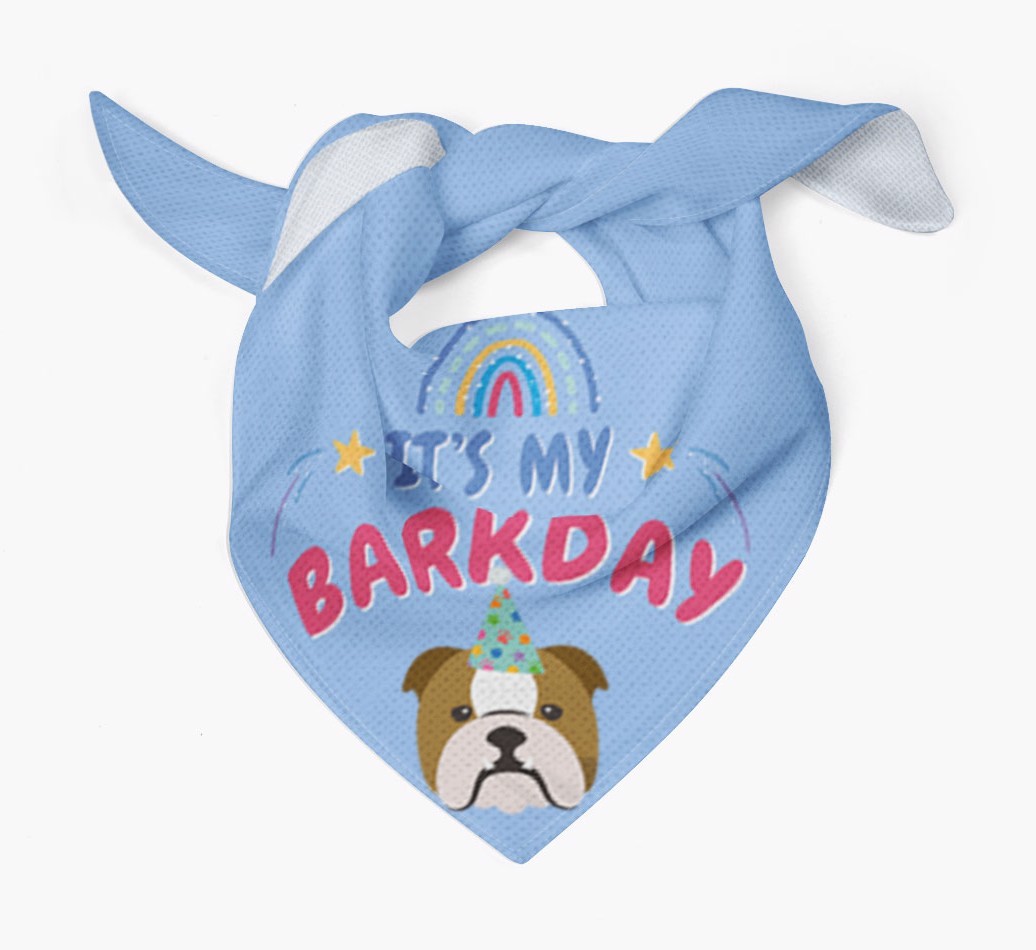 It's My Barkday: Personalized {breedFullName} Bandana