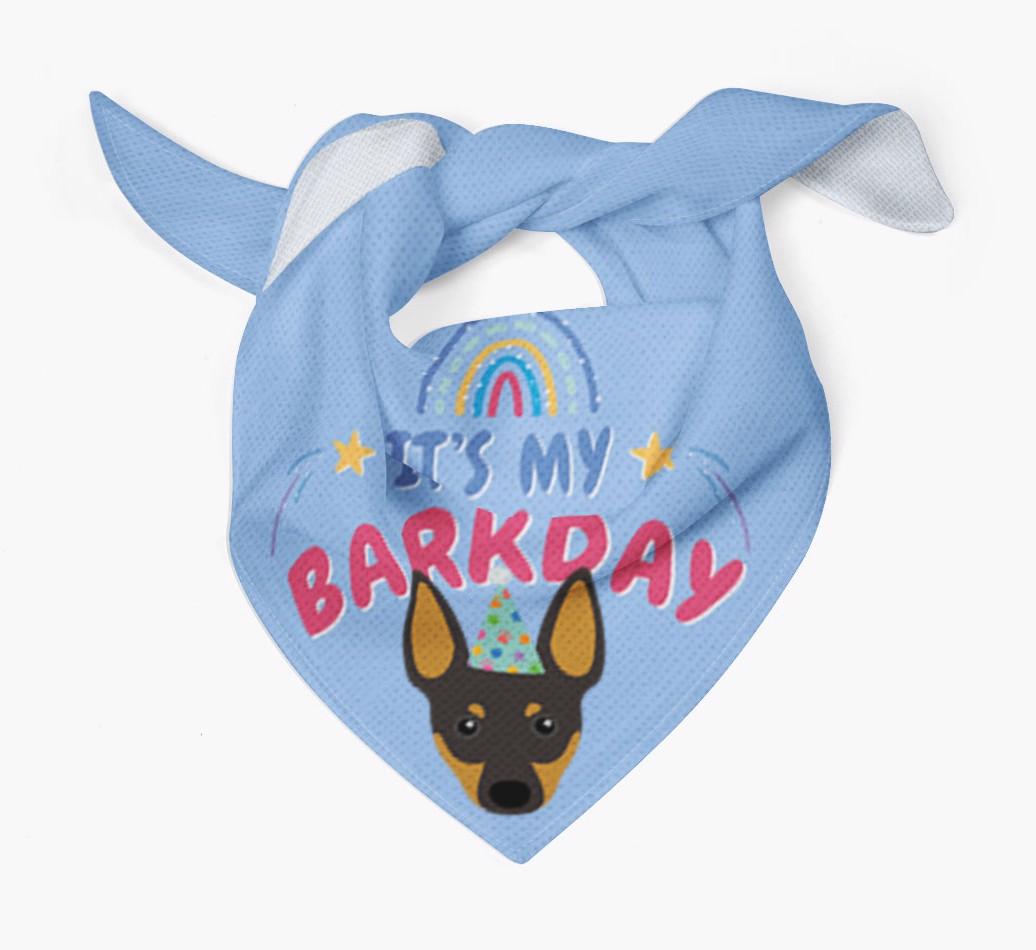 It's My Barkday: Personalized {breedFullName} Bandana