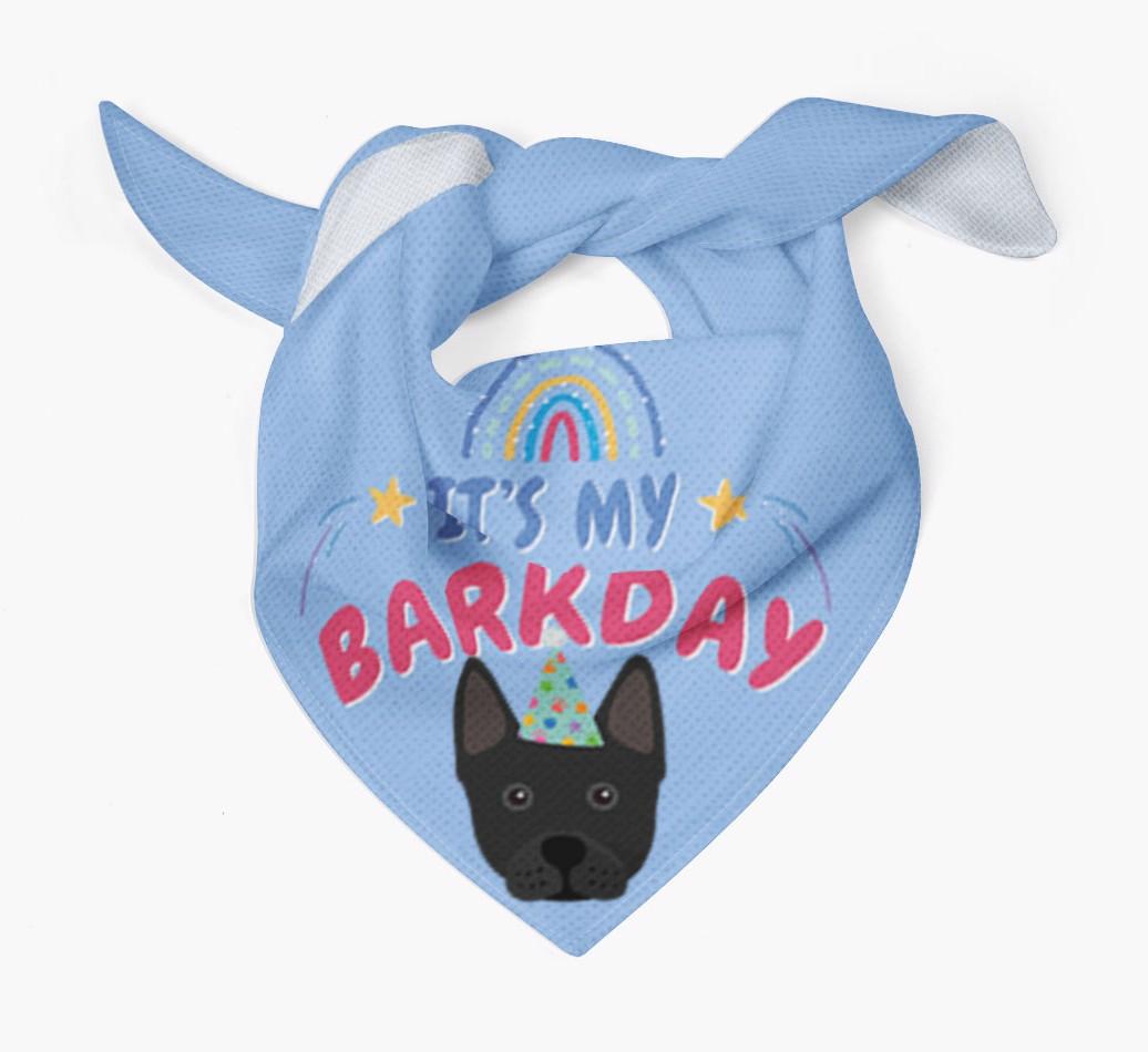 It's My Barkday: Personalized {breedFullName} Bandana