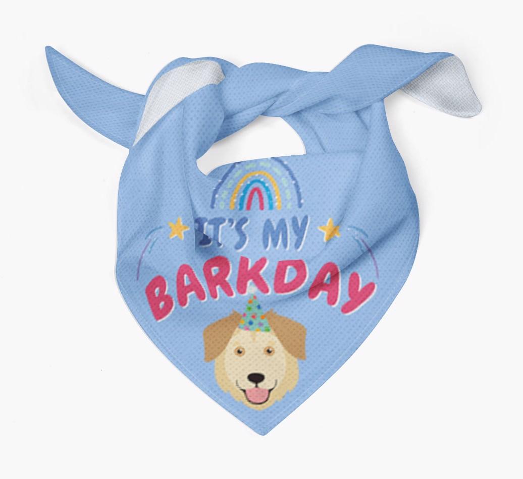 It's My Barkday: Personalized {breedFullName} Bandana