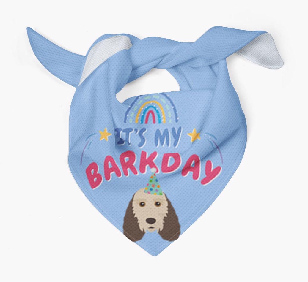 It's My Barkday: Personalized {breedFullName} Bandana