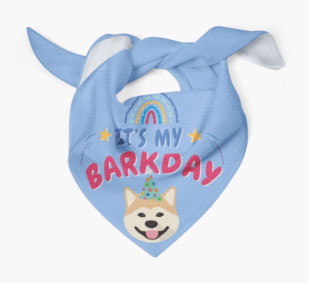 It's My Barkday: Personalized {breedFullName} Bandana