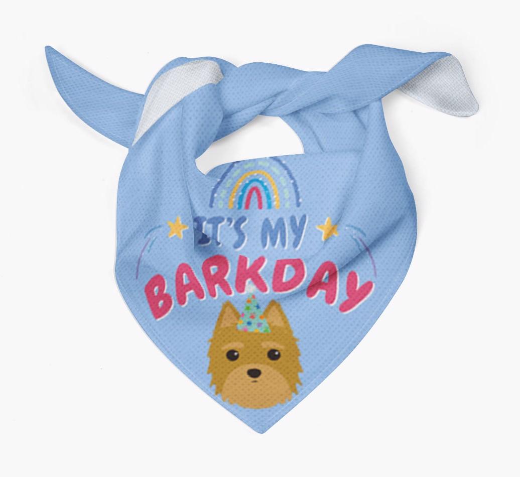 It's My Barkday: Personalized {breedFullName} Bandana
