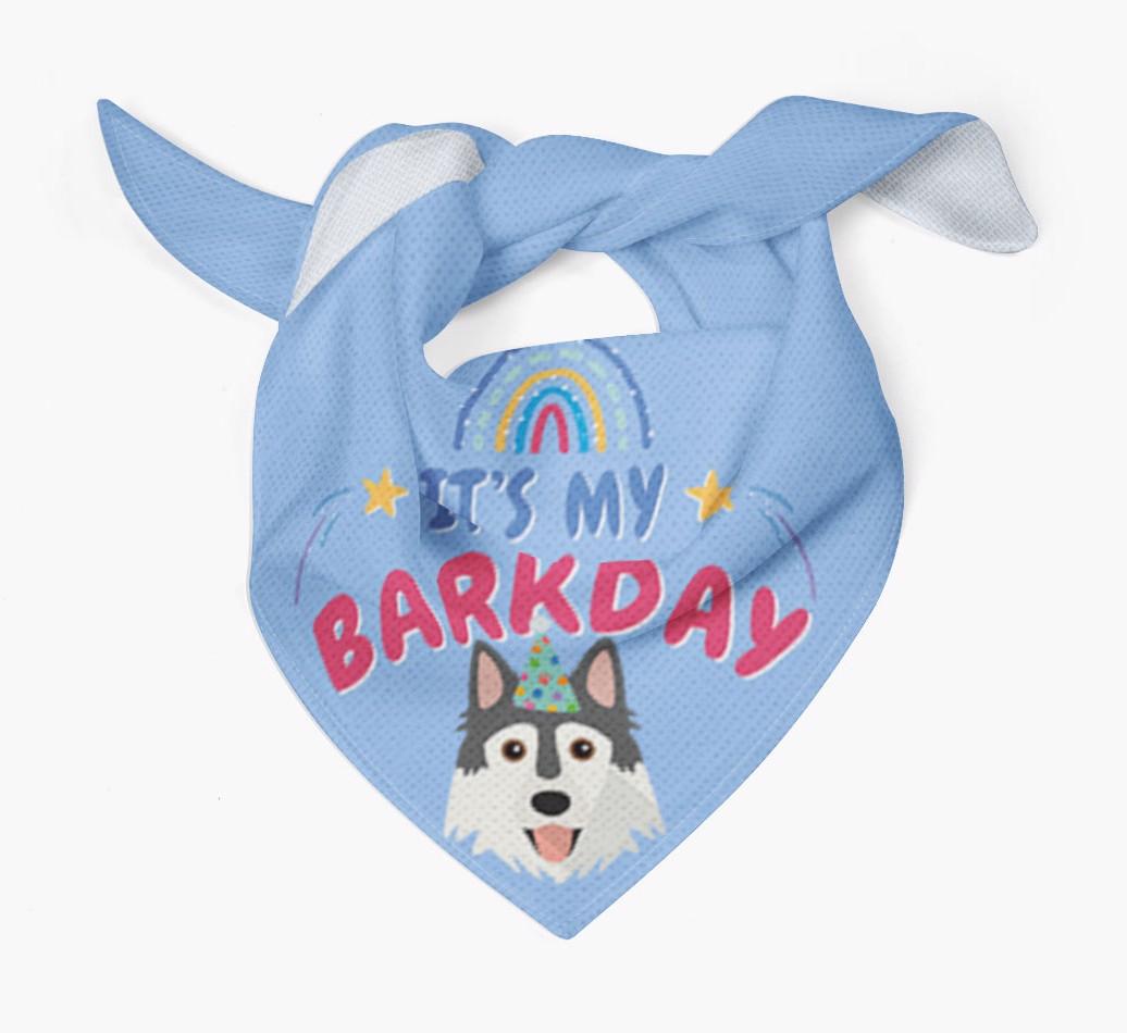 It's My Barkday: Personalized {breedFullName} Bandana