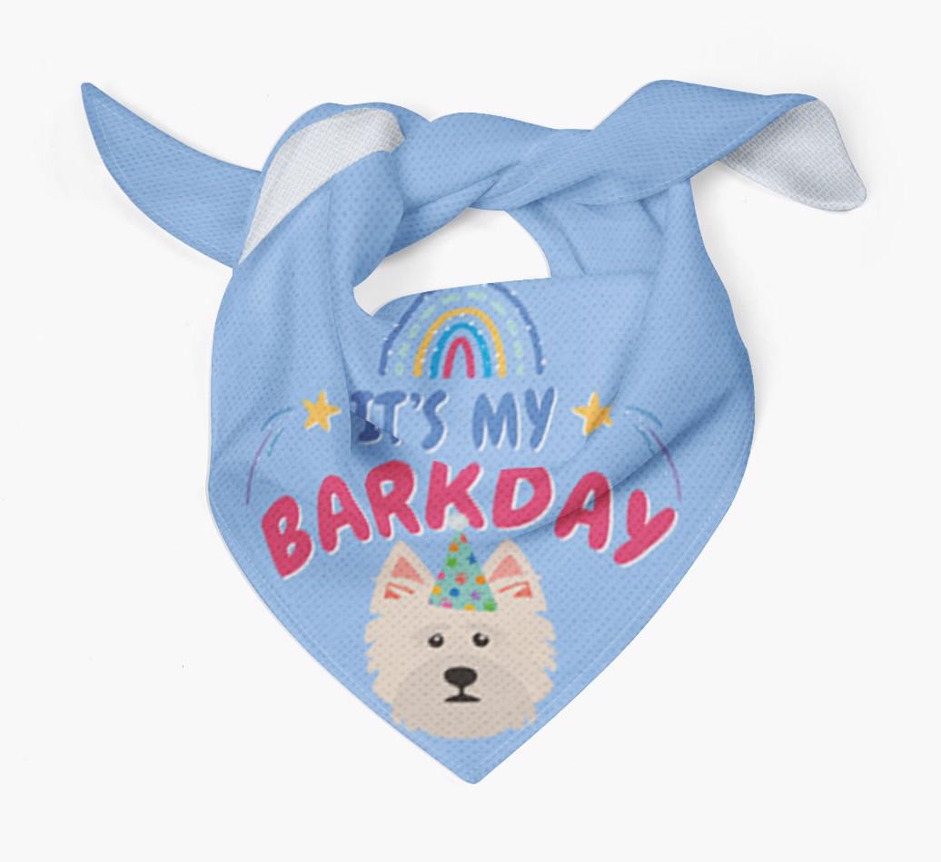 It's My Barkday: Personalized {breedFullName} Bandana