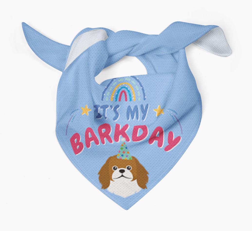 It's My Barkday: Personalized {breedFullName} Bandana