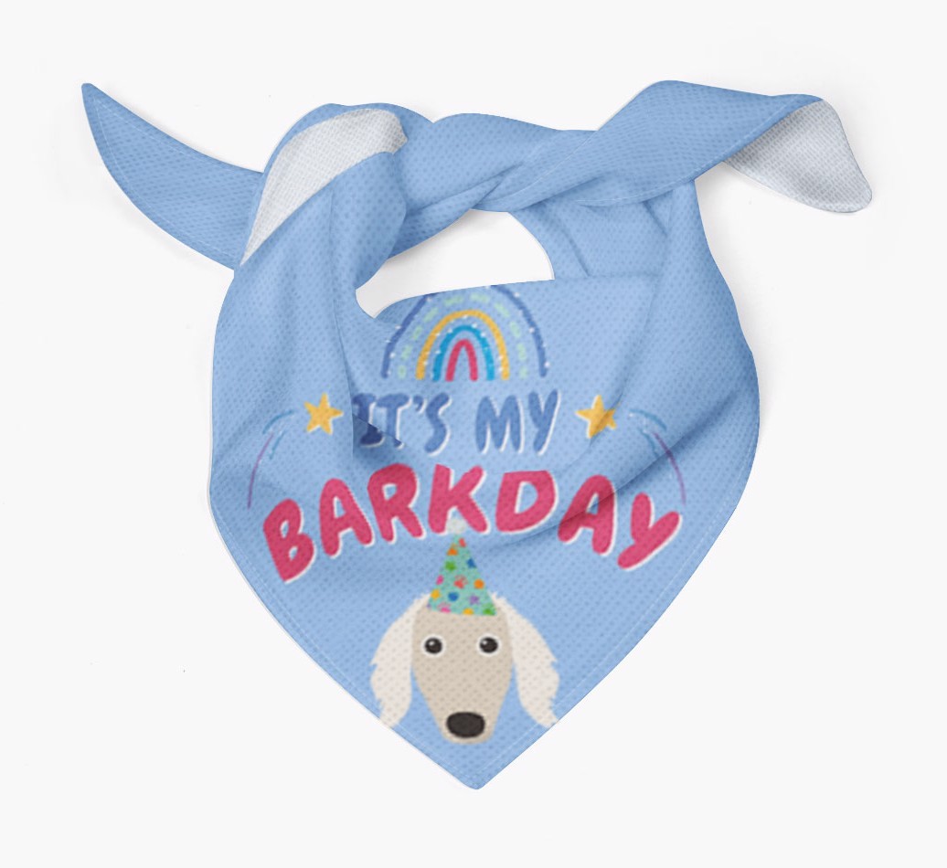It's My Barkday: Personalized {breedFullName} Bandana