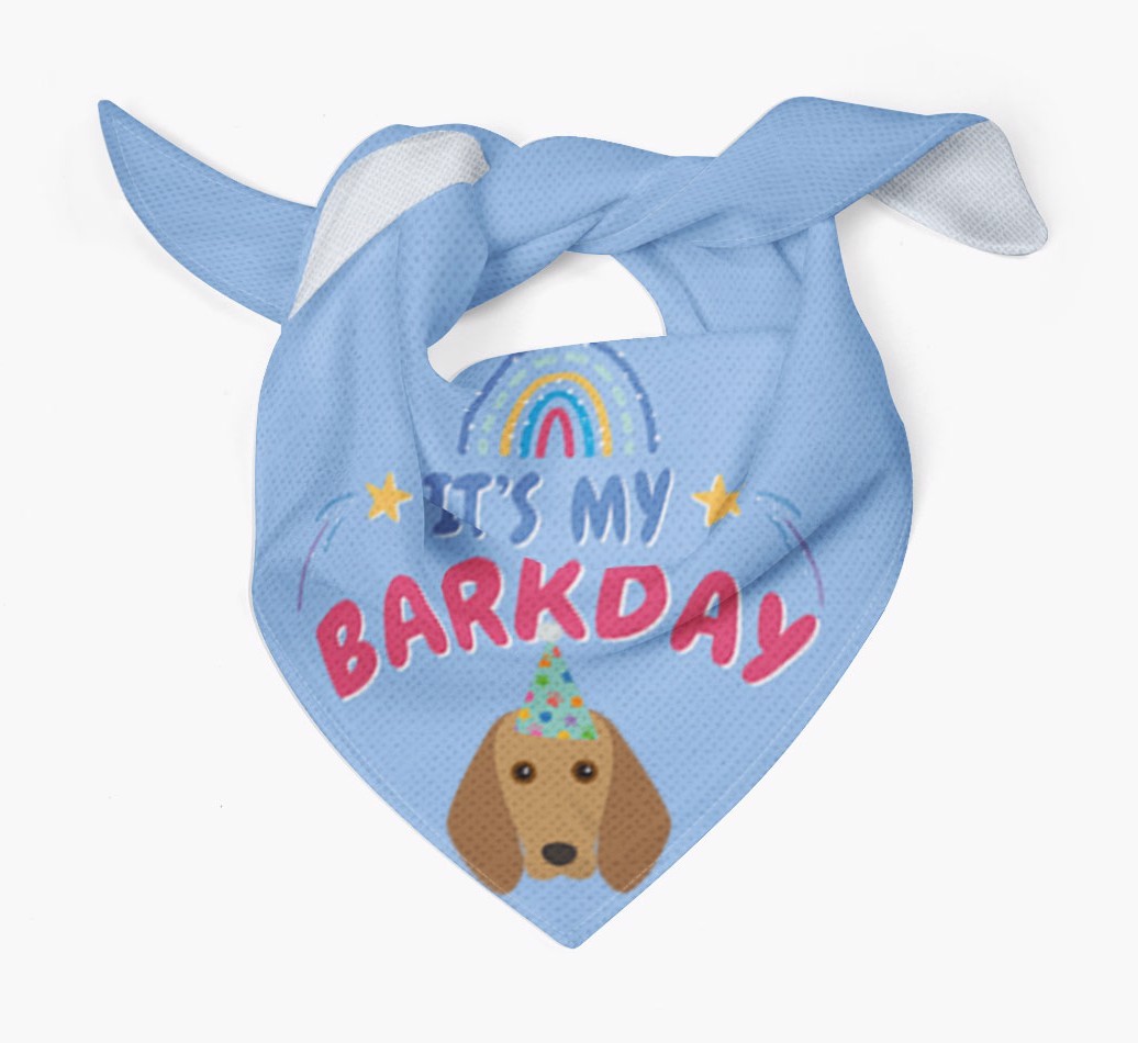 It's My Barkday: Personalized {breedFullName} Bandana