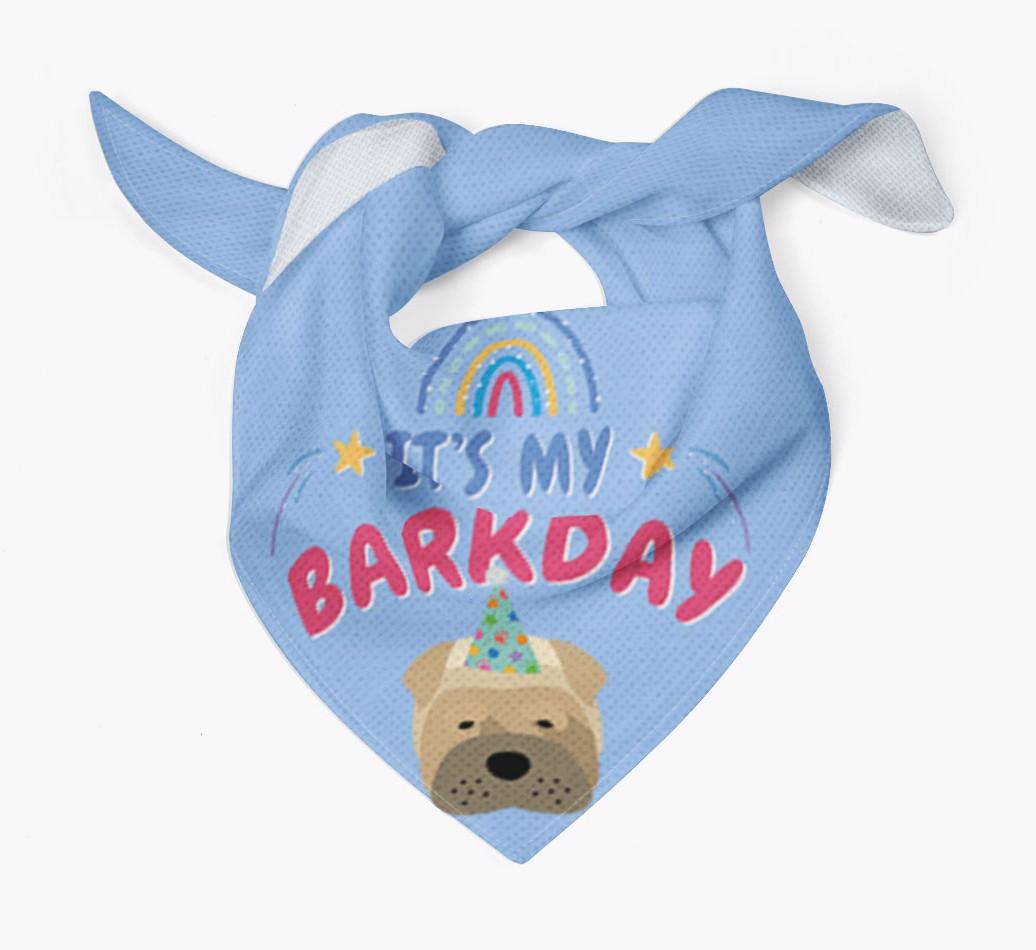 It's My Barkday: Personalized {breedFullName} Bandana