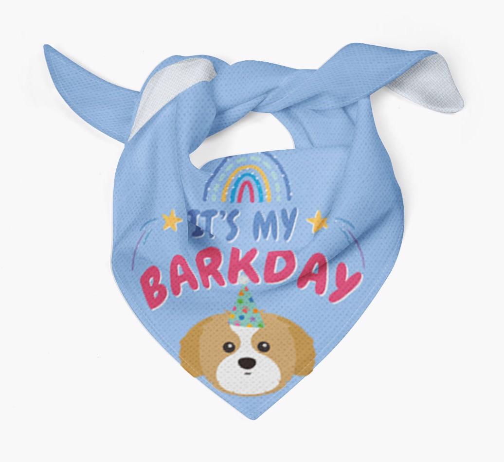 It's My Barkday: Personalized {breedFullName} Bandana