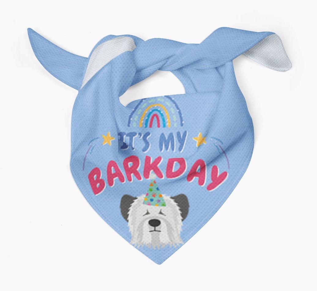 It's My Barkday: Personalized {breedFullName} Bandana