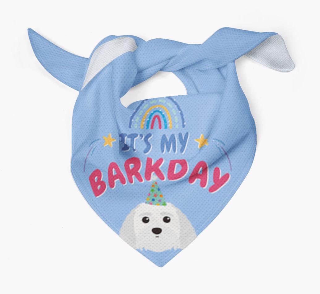 It's My Barkday: Personalized {breedFullName} Bandana