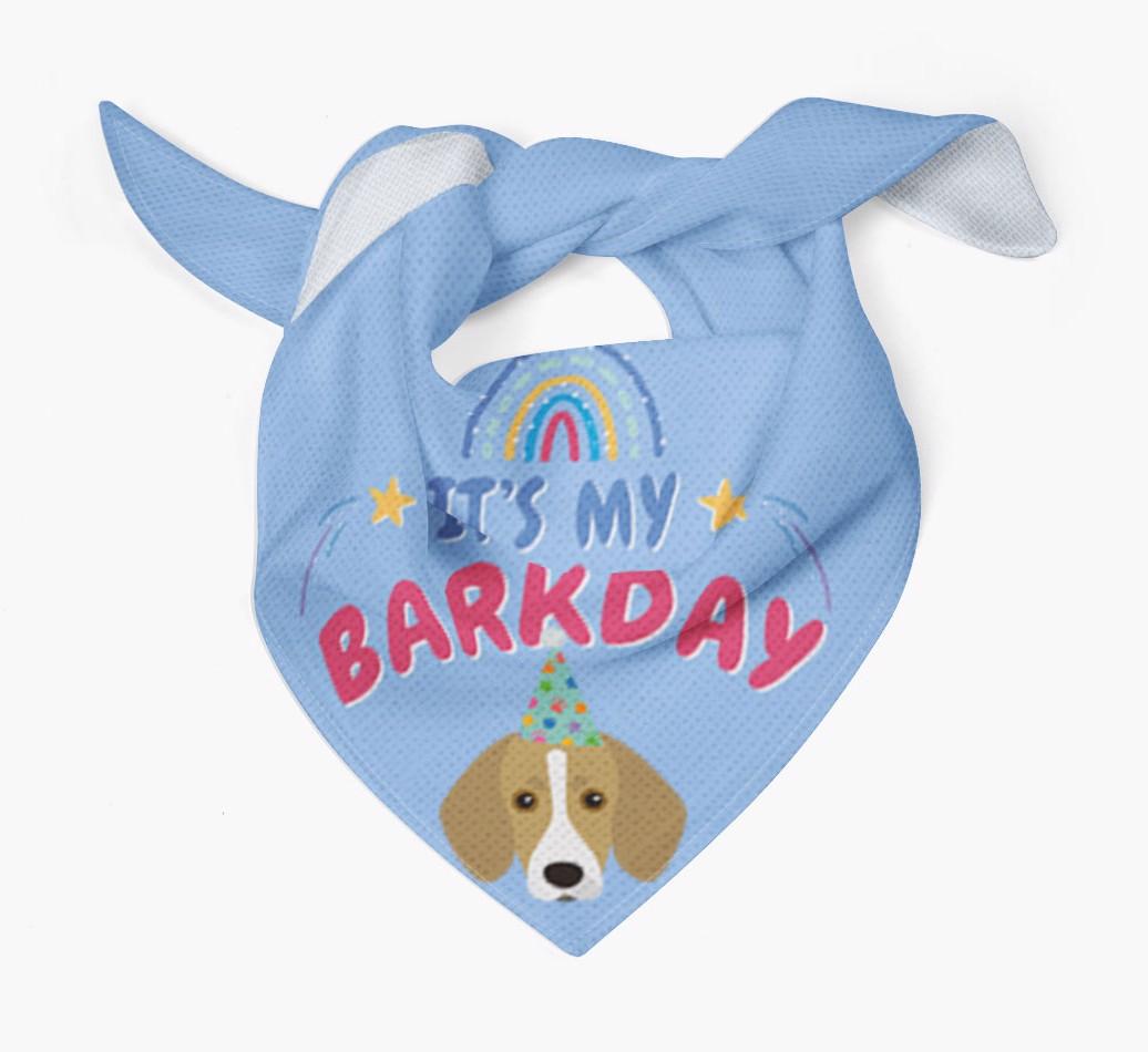 It's My Barkday: Personalized {breedFullName} Bandana