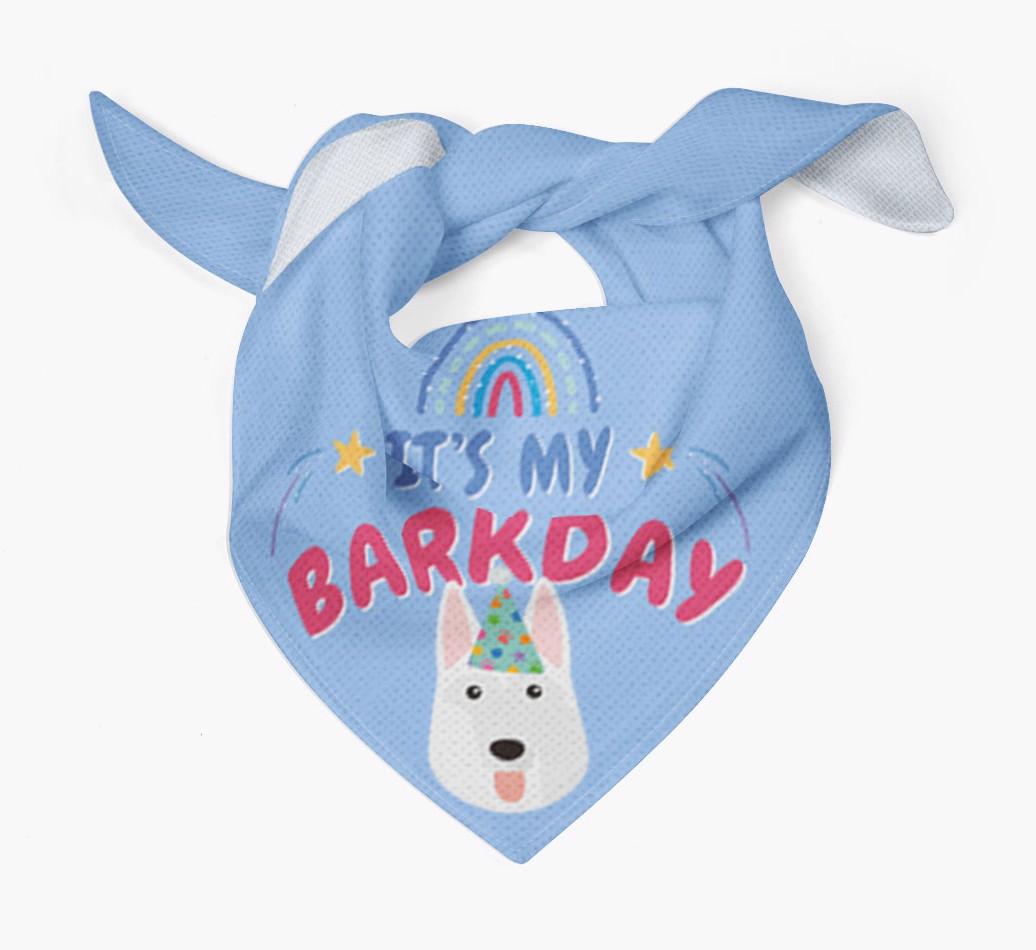 It's My Barkday: Personalized {breedFullName} Bandana