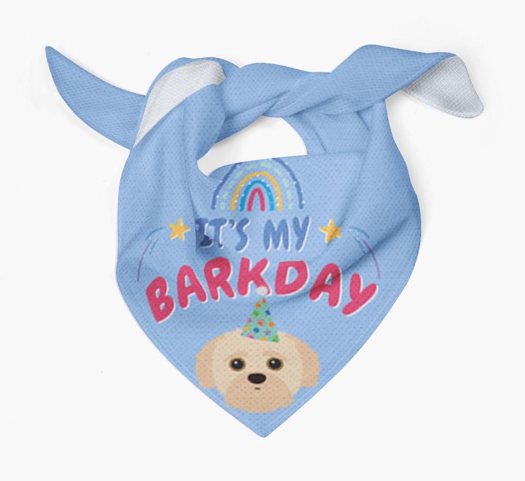 It's My Barkday: Personalized {breedFullName} Bandana