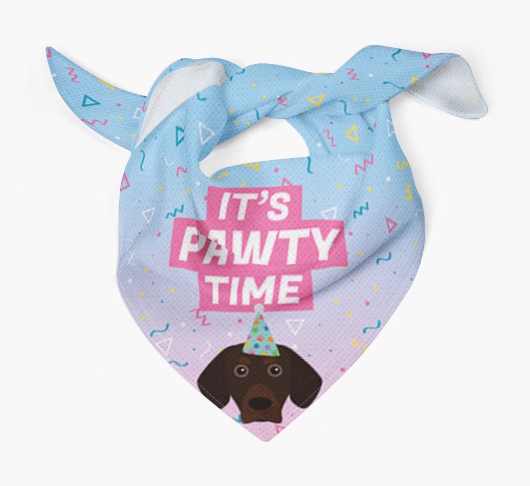 It's Pawty Time: Personalised {breedFullName} Bandana