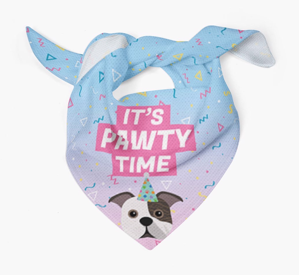 It's Pawty Time: Personalised {breedFullName} Bandana