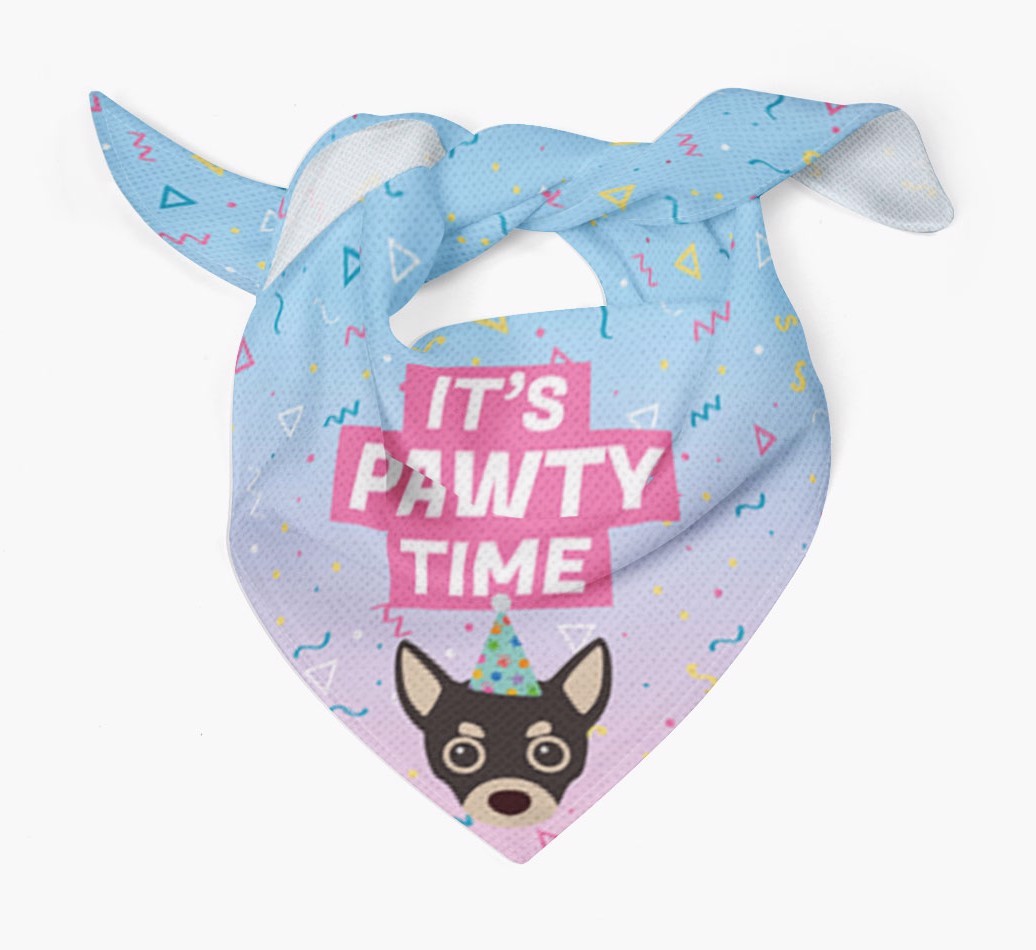 It's Pawty Time: Personalised {breedFullName} Bandana