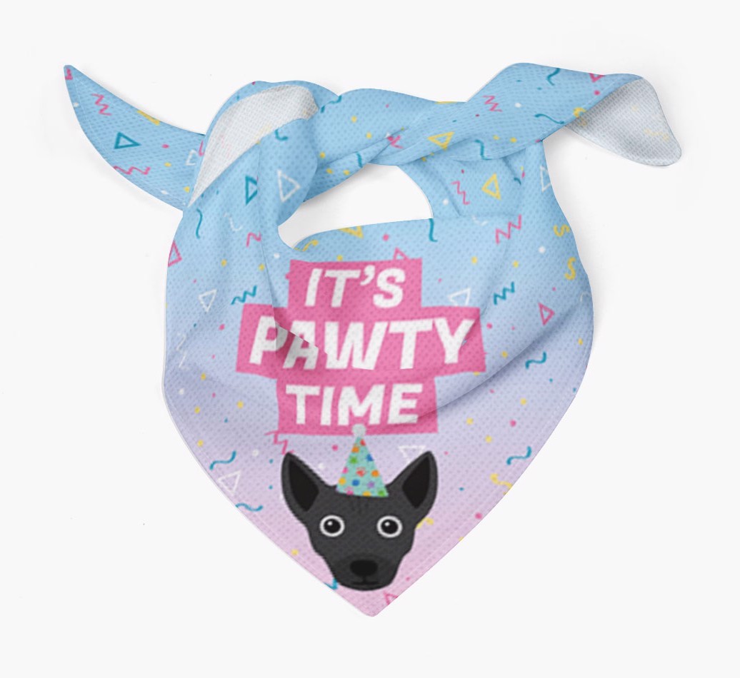 It's Pawty Time: Personalised {breedFullName} Bandana