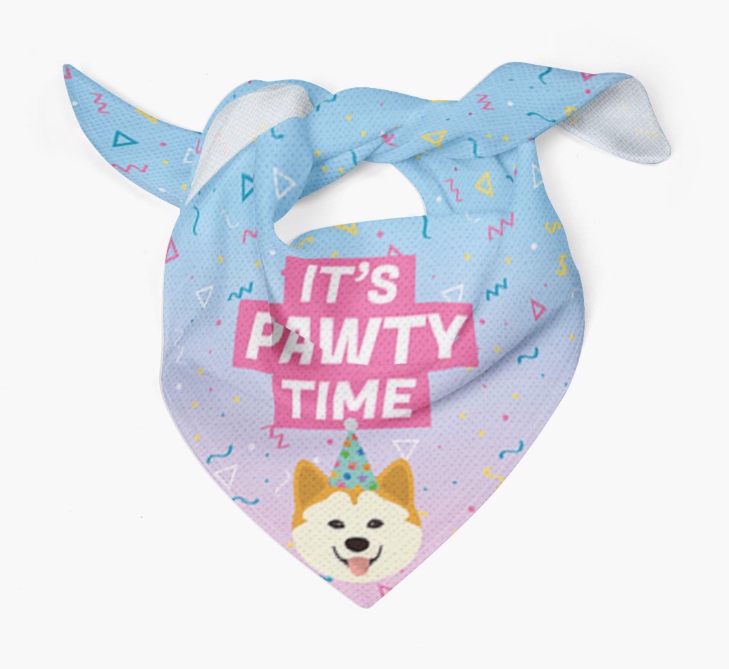 It's Pawty Time: Personalised {breedFullName} Bandana