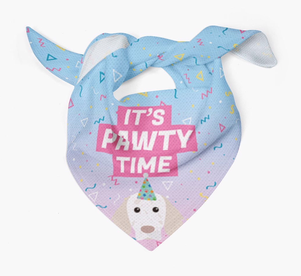 It's Pawty Time: Personalised {breedFullName} Bandana