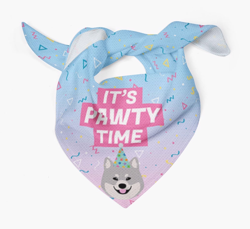 It's Pawty Time: Personalised {breedFullName} Bandana