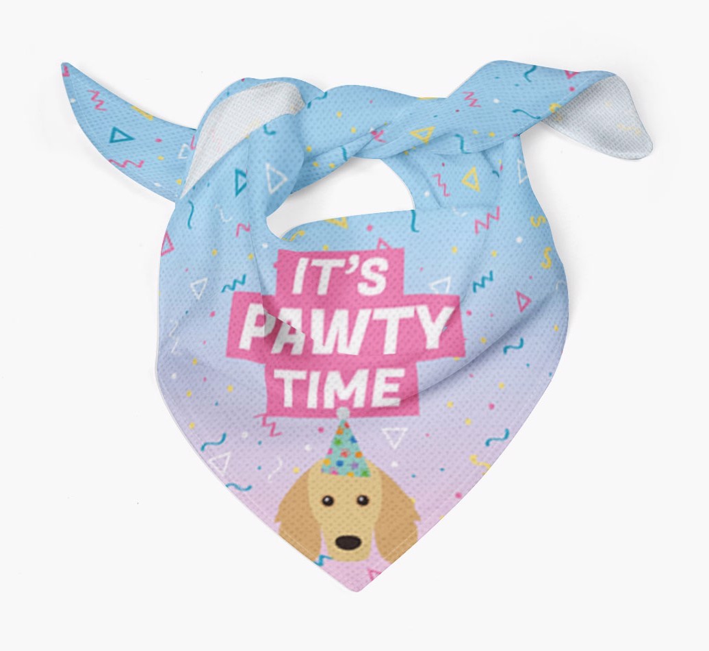 It's Pawty Time: Personalised {breedFullName} Bandana
