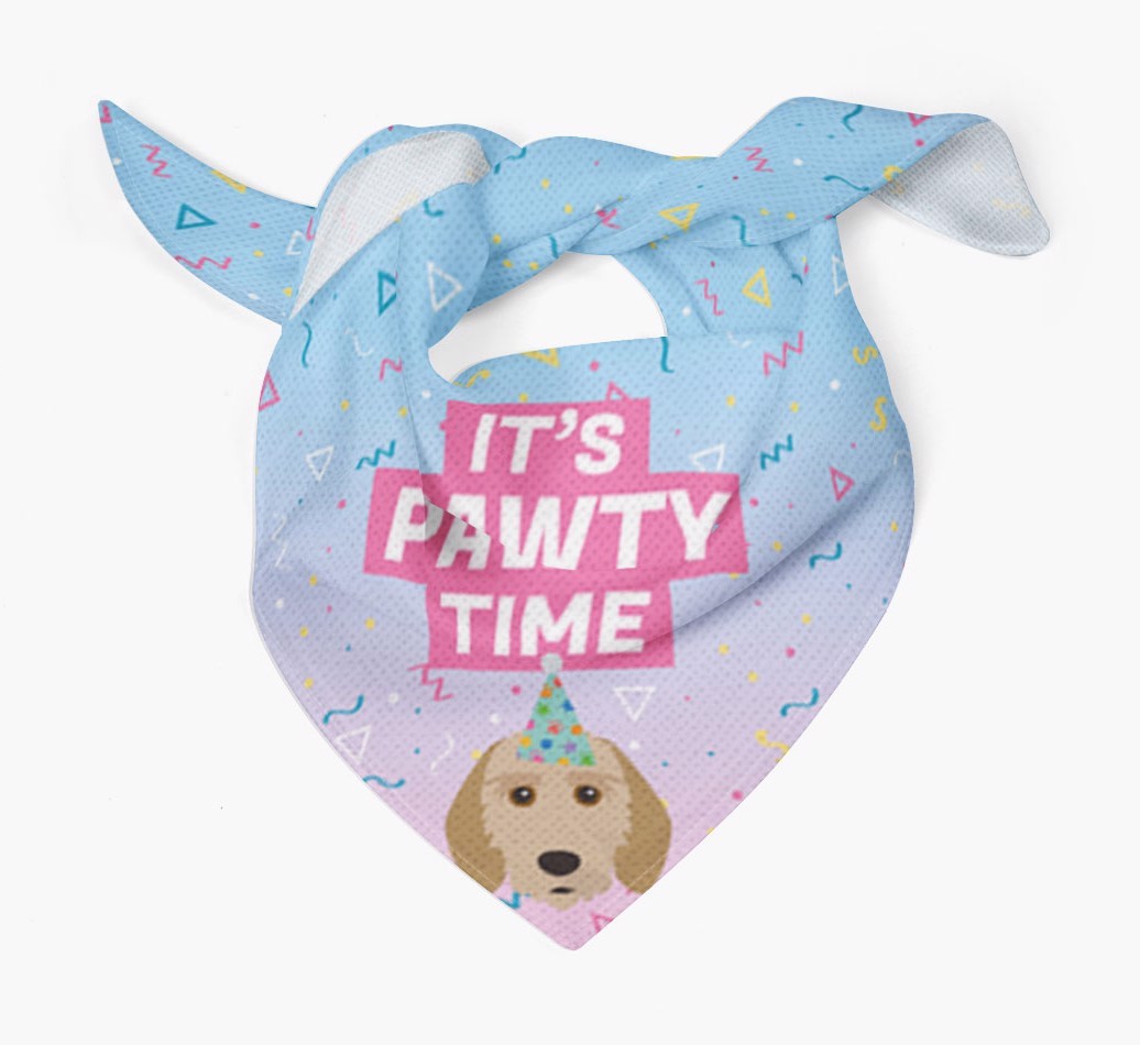 It's Pawty Time: Personalised {breedFullName} Bandana