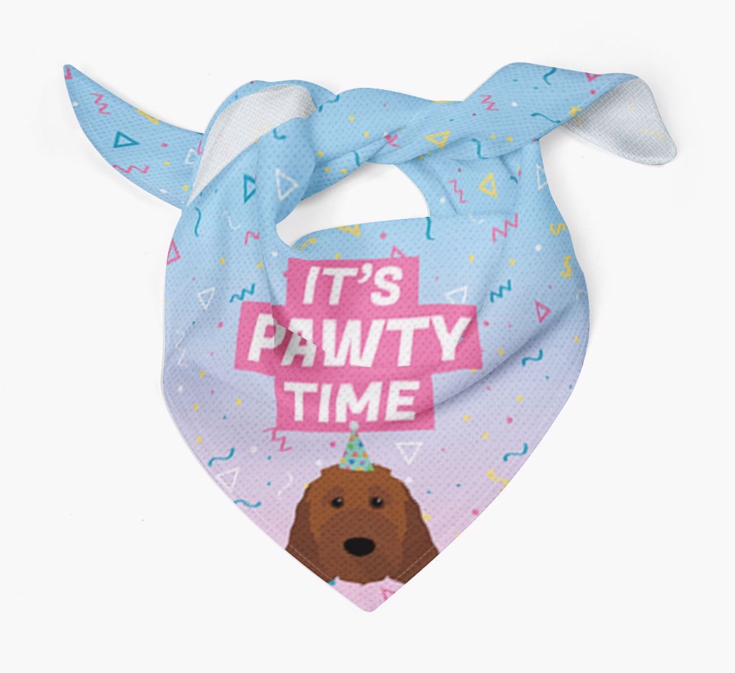 It's Pawty Time: Personalised {breedFullName} Bandana