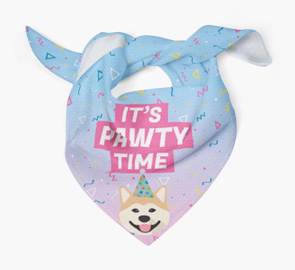 It's Pawty Time: Personalised {breedFullName} Bandana