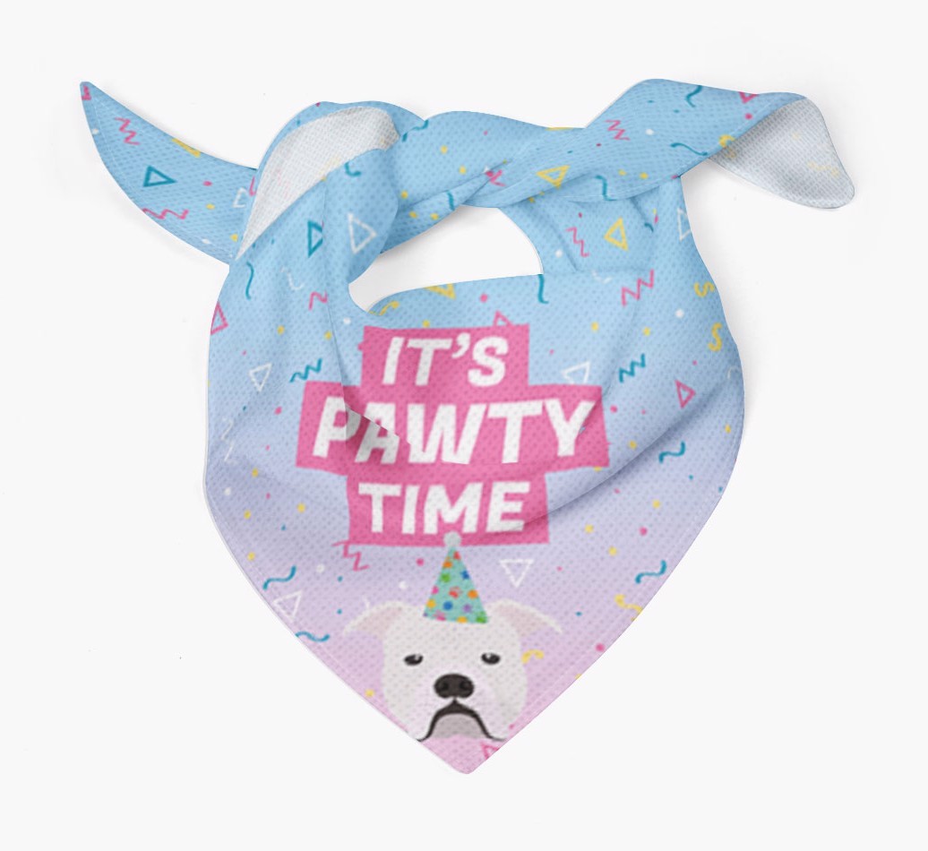 It's Pawty Time: Personalised {breedFullName} Bandana