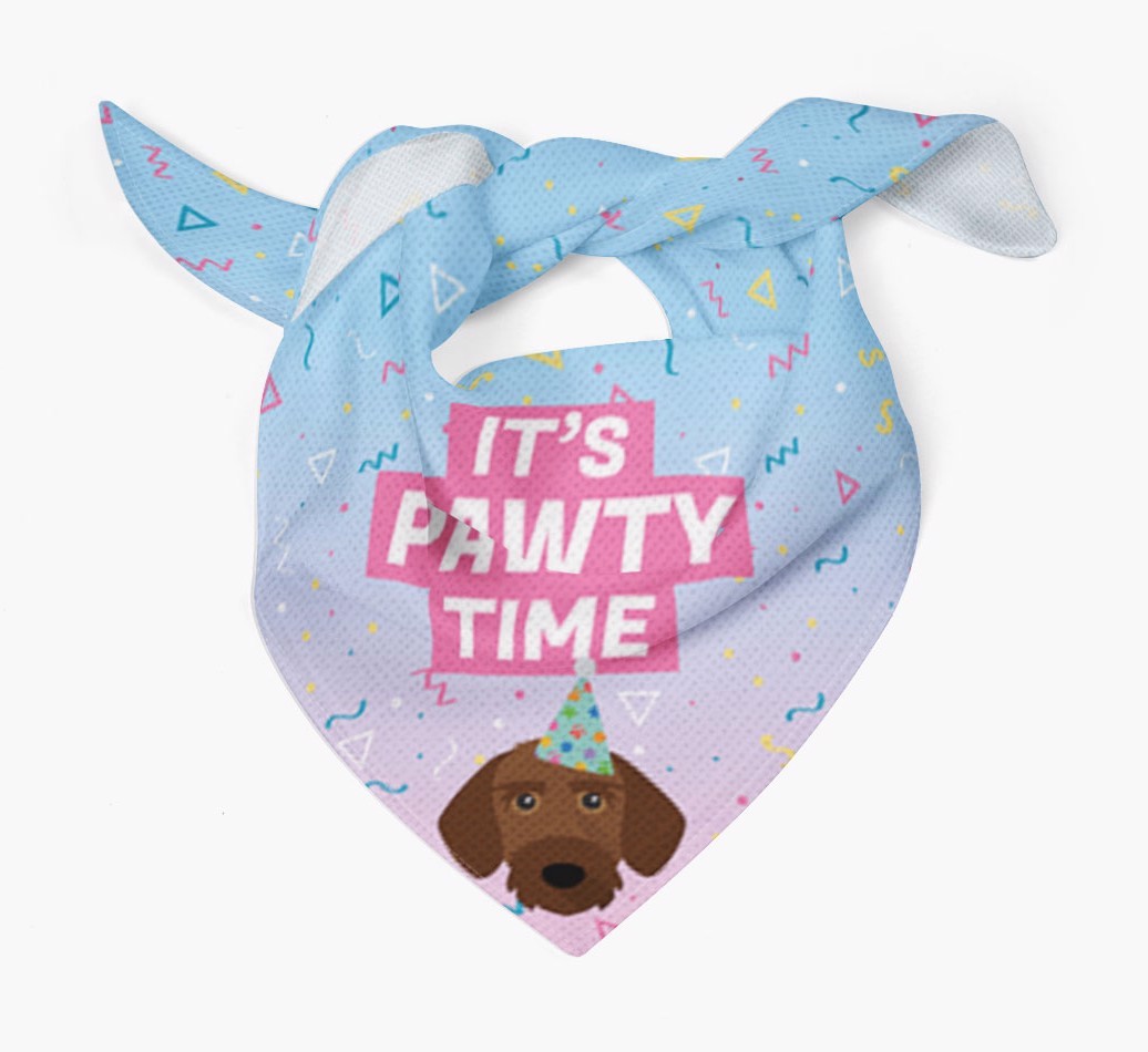 It's Pawty Time: Personalised {breedFullName} Bandana