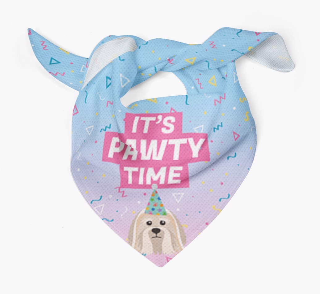 It's Pawty Time: Personalised {breedFullName} Bandana