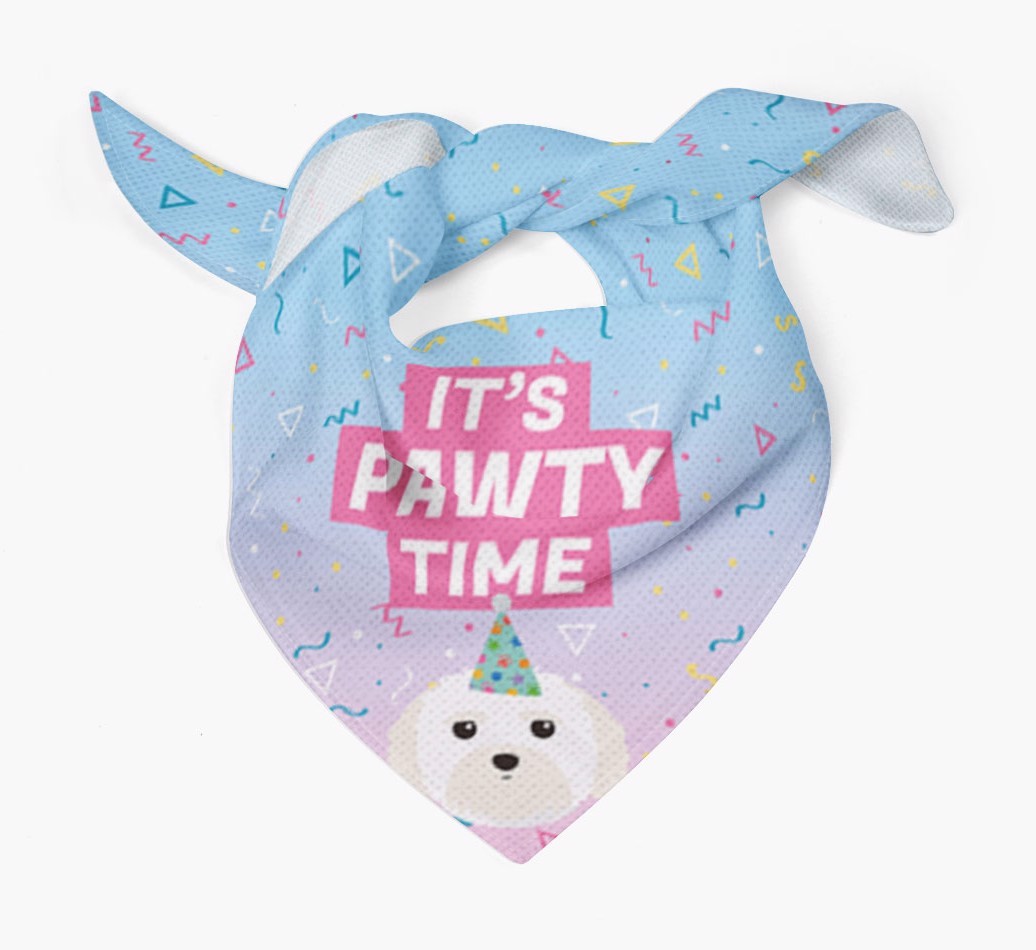 It's Pawty Time: Personalised {breedFullName} Bandana