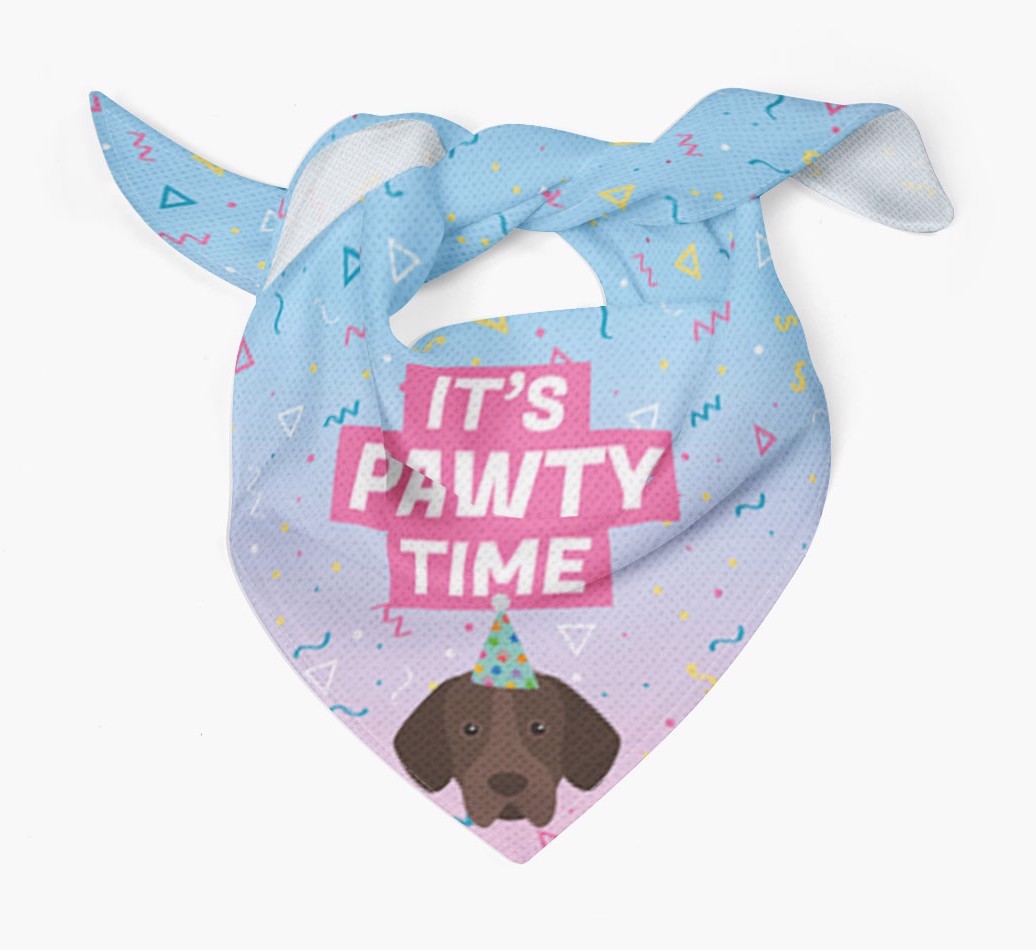 It's Pawty Time: Personalised {breedFullName} Bandana