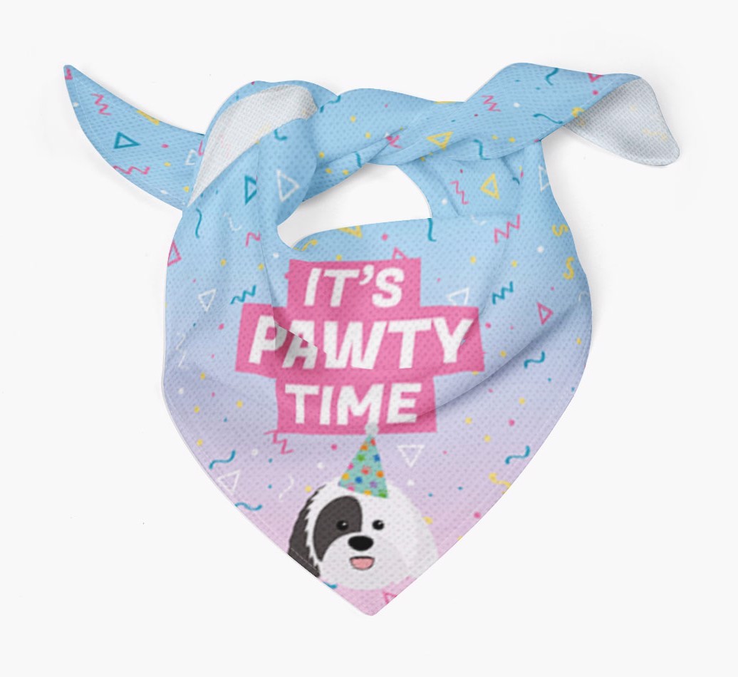 It's Pawty Time: Personalised {breedFullName} Bandana