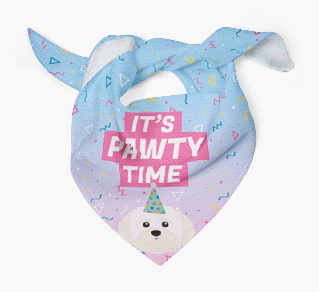 It's Pawty Time: Personalised {breedFullName} Bandana
