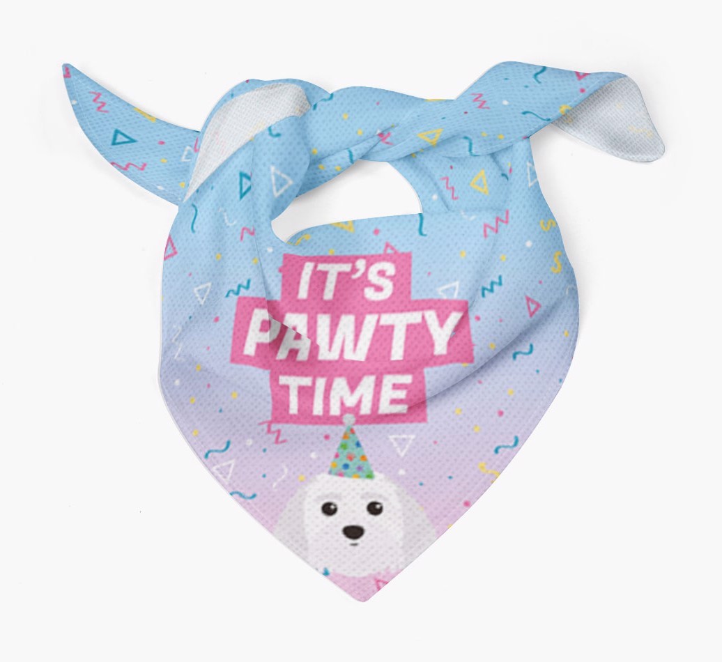 It's Pawty Time: Personalised {breedFullName} Bandana