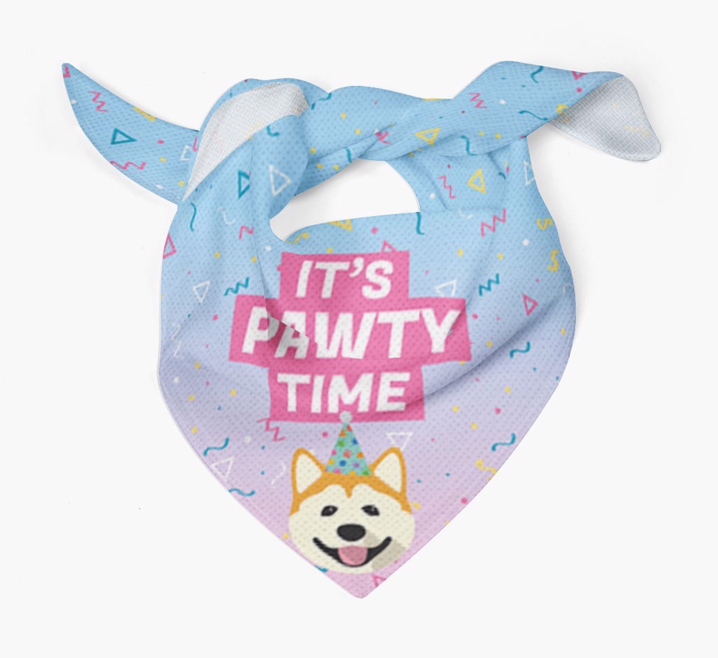 It's Pawty Time: Personalized {breedFullName} Bandana