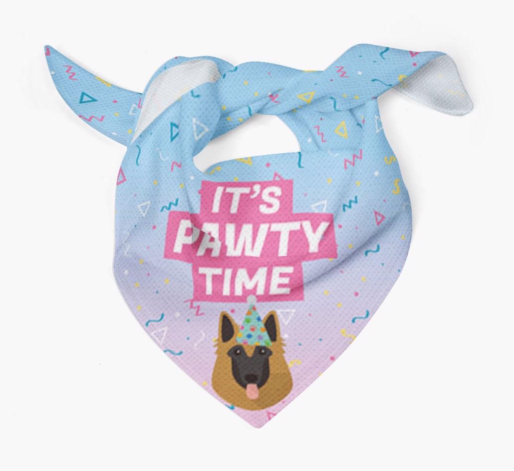 It's Pawty Time: Personalized {breedFullName} Bandana