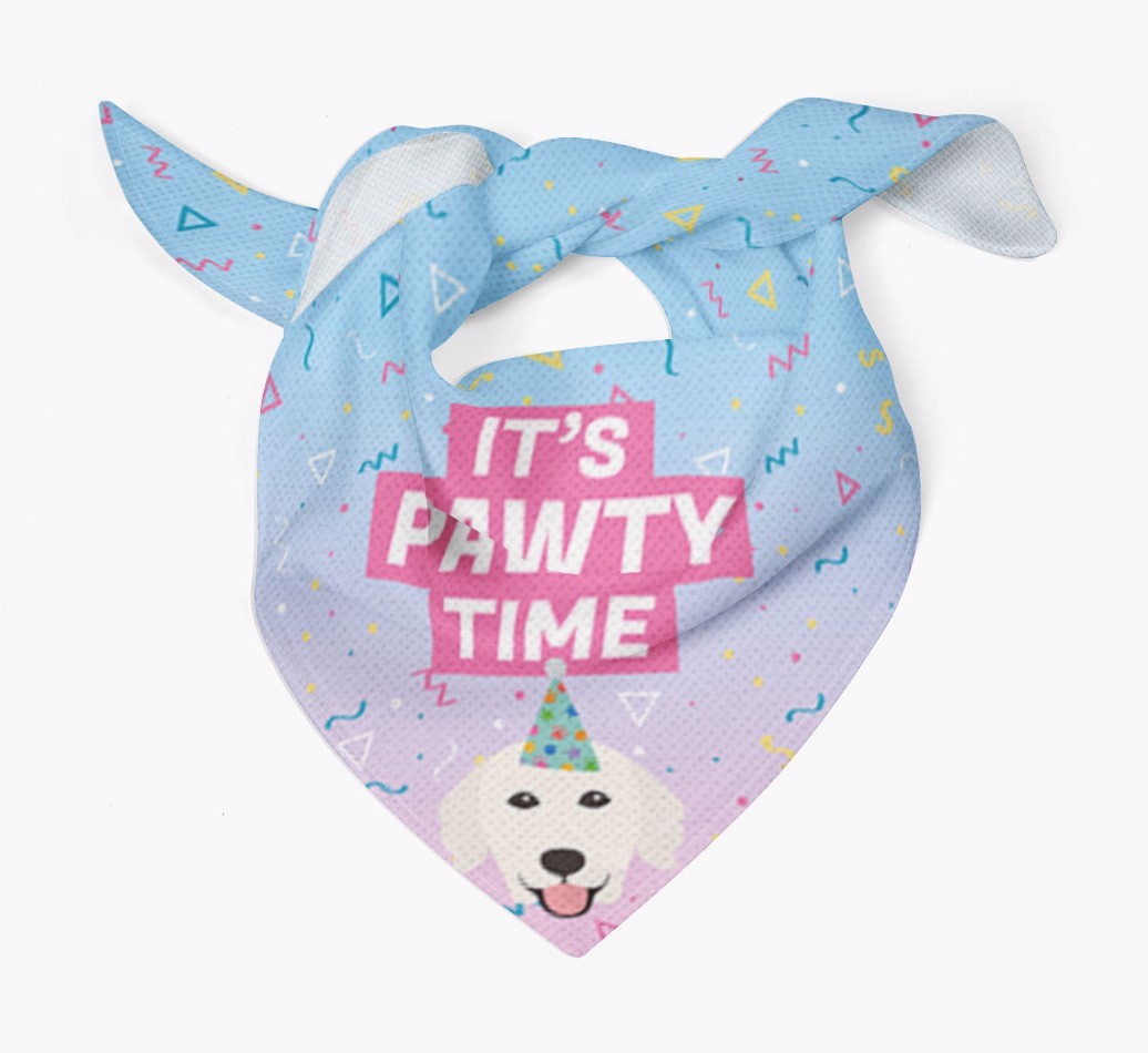 It's Pawty Time: Personalized {breedFullName} Bandana