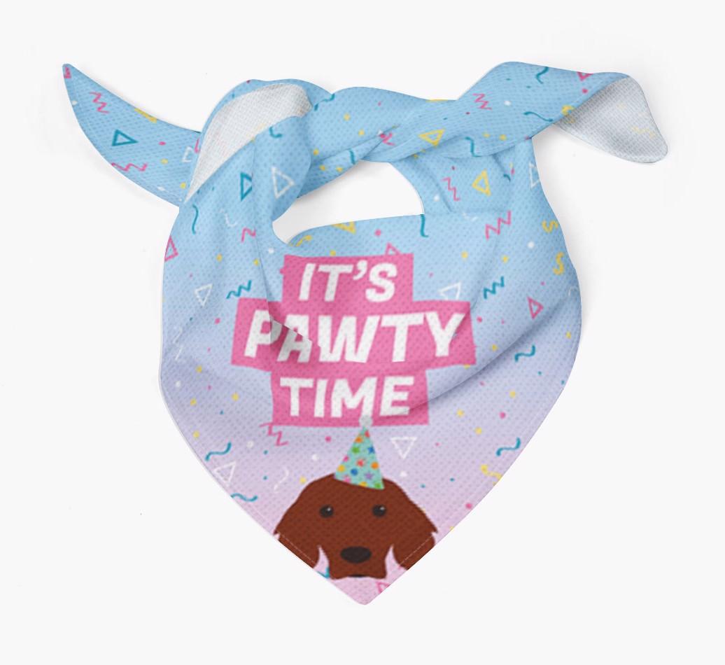 It's Pawty Time: Personalized {breedFullName} Bandana