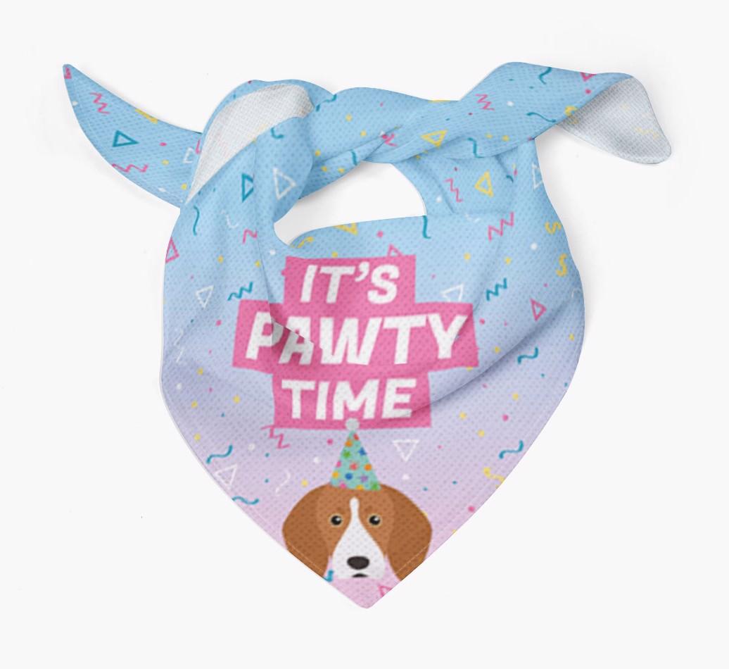 It's Pawty Time: Personalized {breedFullName} Bandana