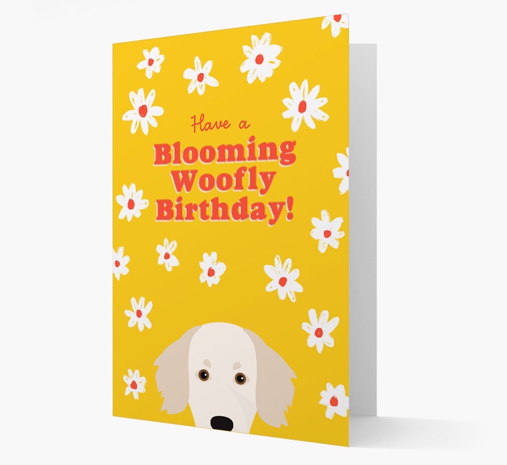 Blooming Woofly Birthday: Personalised {breedFullName} Card