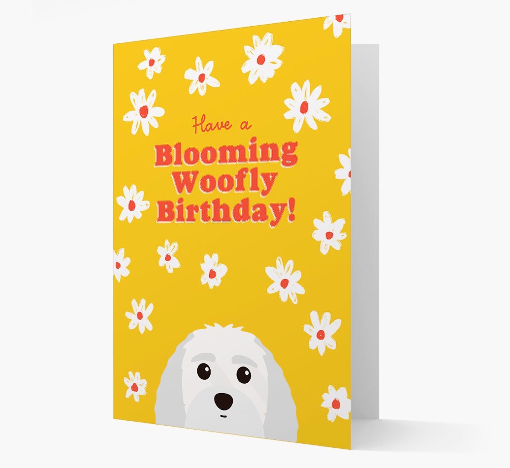 Blooming Woofly Birthday: Personalised {breedFullName} Card